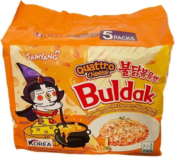 Buldak Quattro Cheese Family Pack Ramen 700G