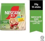 Nescafe 3 in 1 Hazelnut Latte 15 Sachet Packs 345G - Image 2
