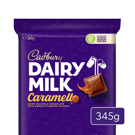 9b36aead-ad16-45e6-a341-5175454886f7 Cadbury Dairy Milk Caramello Large Block 345G - Image 1