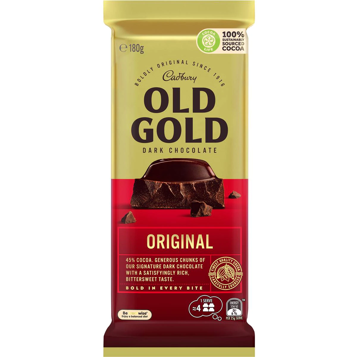 cadbury-cadbury-old-gold-original-dark-chocolate-block-180g_9300617065975_Mustakshif Cadbury Old Gold Dark Chocolate Original 180G - Image 1
