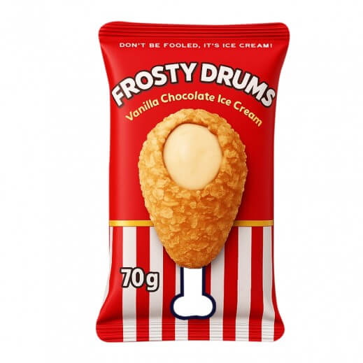 show046 Frosty Drump Vanilla Chocolate Ice Cream 70G - Image 1