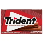 Trident Cinnamon Flavour Sugar Free Gum 14 Sticks