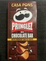 Pringlez Crunchy Salted Chips Milk Chocolate Bar 140G - Image 3