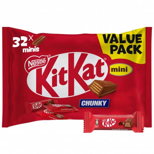 6294017120040_01 Kit Kat Chunky Mini 32pcs Value Pack 500G - Image 1