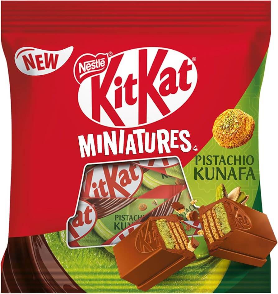 71rQbq9pjCL._AC_UF894,1000_QL80_ Kit Kat Chunky Miniatures Pistachio Kunafa 96.3G - Image 1