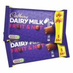 Cadbury Dairy Milk Fruit & Nut 5 Pack 160G