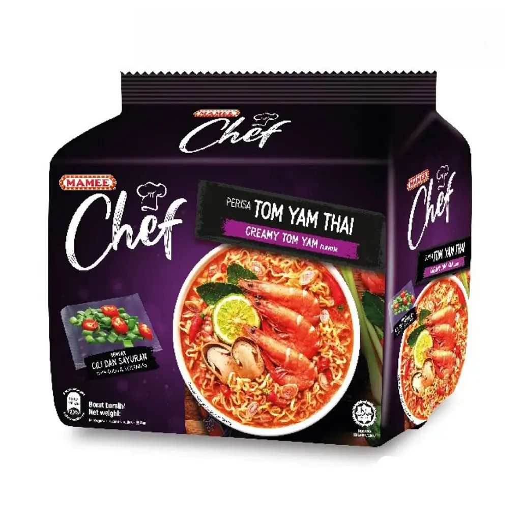 038651-U-1-1.jpg Mamee Chef Creamy Tom Yam Flavour 4 Pack 328G - Image 1